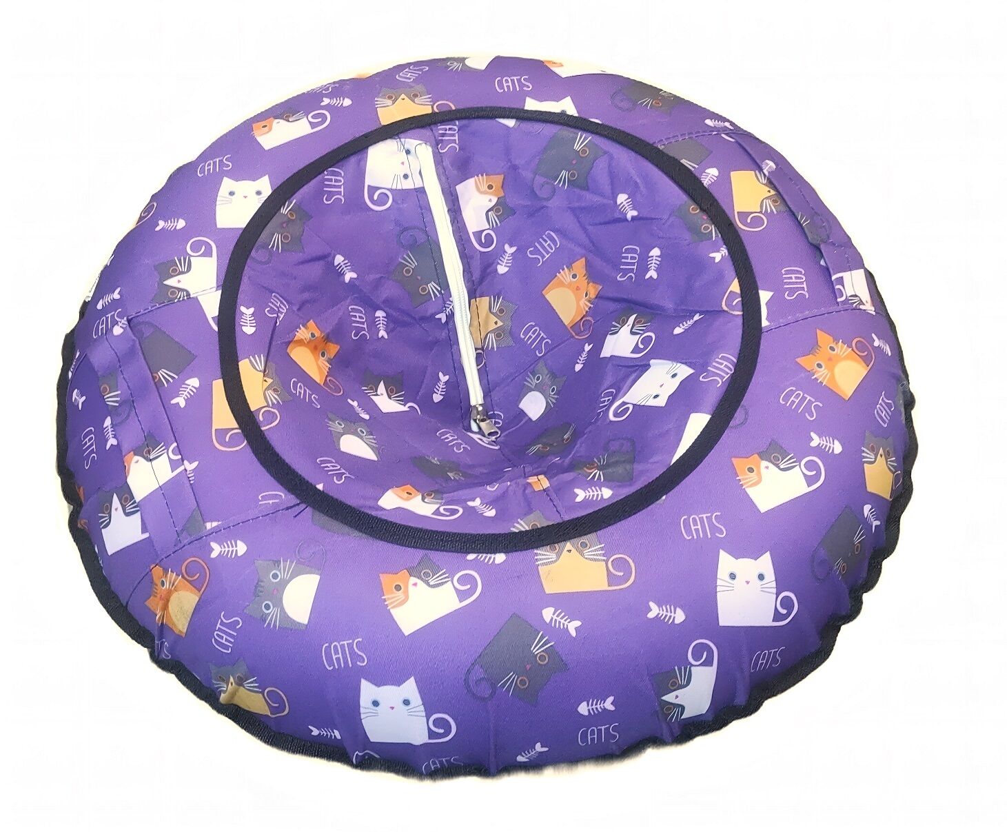 Санки надувные "Ватрушка" 100 см, принт "Коты" (УТ00027281)