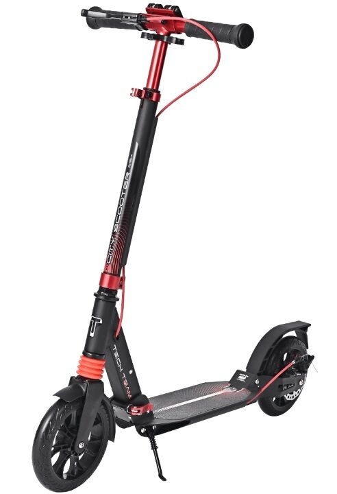 Самокат Tech Team City Scooter Disk Brake красный (1/2, NN007590)