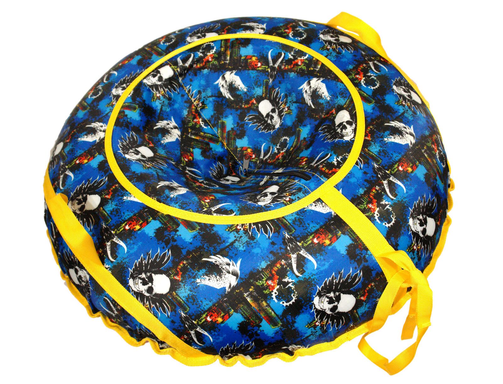 Санки надувные "Ватрушка "Черепа"