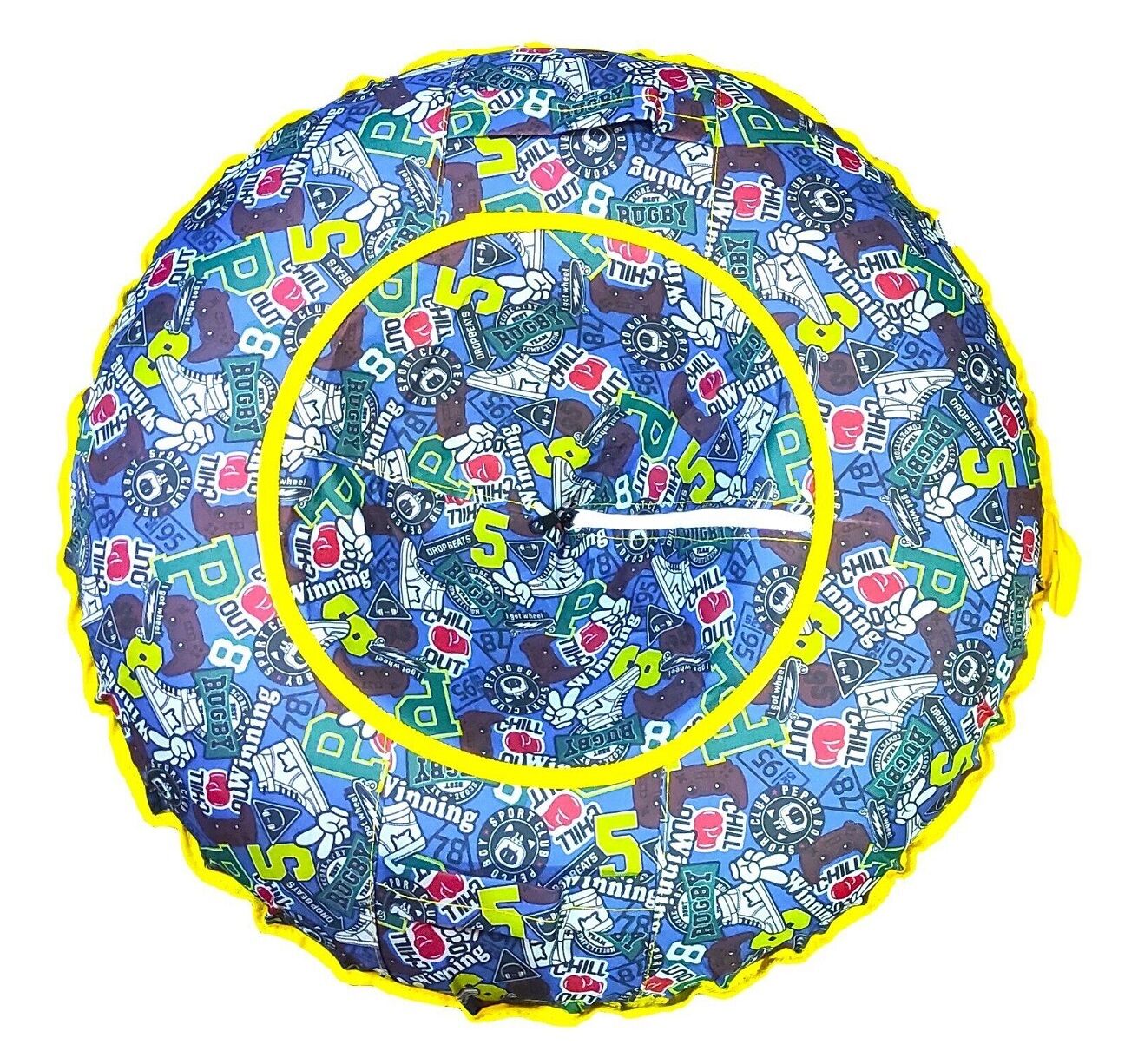 Санки надувные "Ватрушка" 110 см, принт "Регби" (УТ00028222)