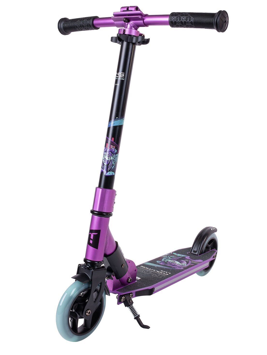Самокат Tech Team Comfort Evolution 145 LUX фиолетовый (1/4, NN012429)