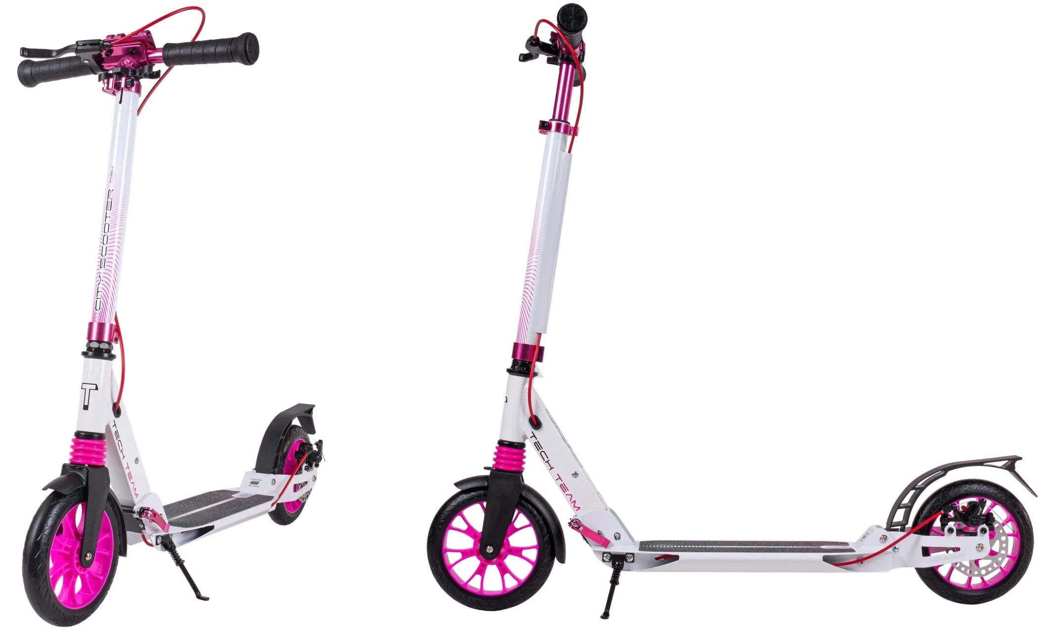 Самокат Tech Team City Scooter Disk Brake розовый (1/2, NN007591)