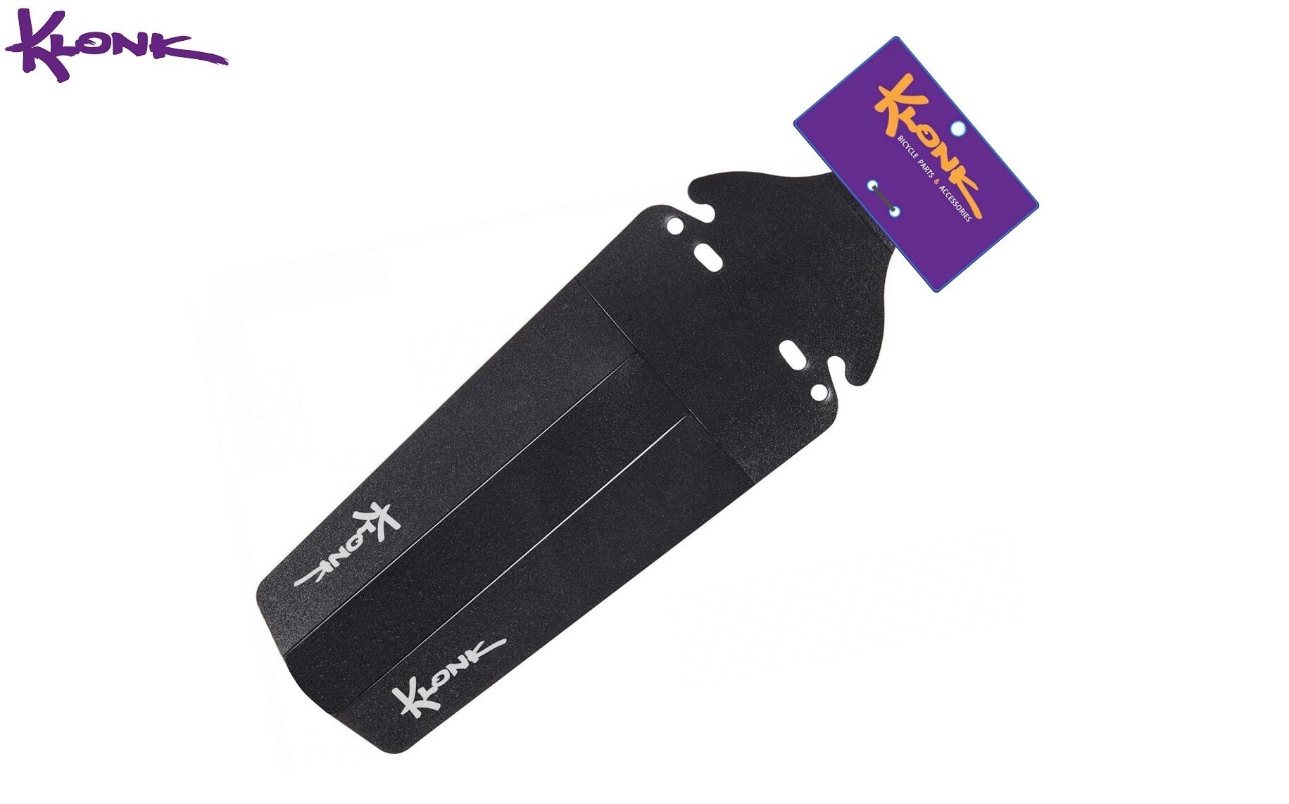 KLONK Крыло заднее (брызговик), 20"-29", крепление под седло, Black, KLK-14004