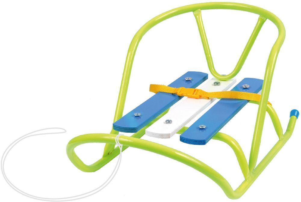Санки детские для кукол (лимонный)
