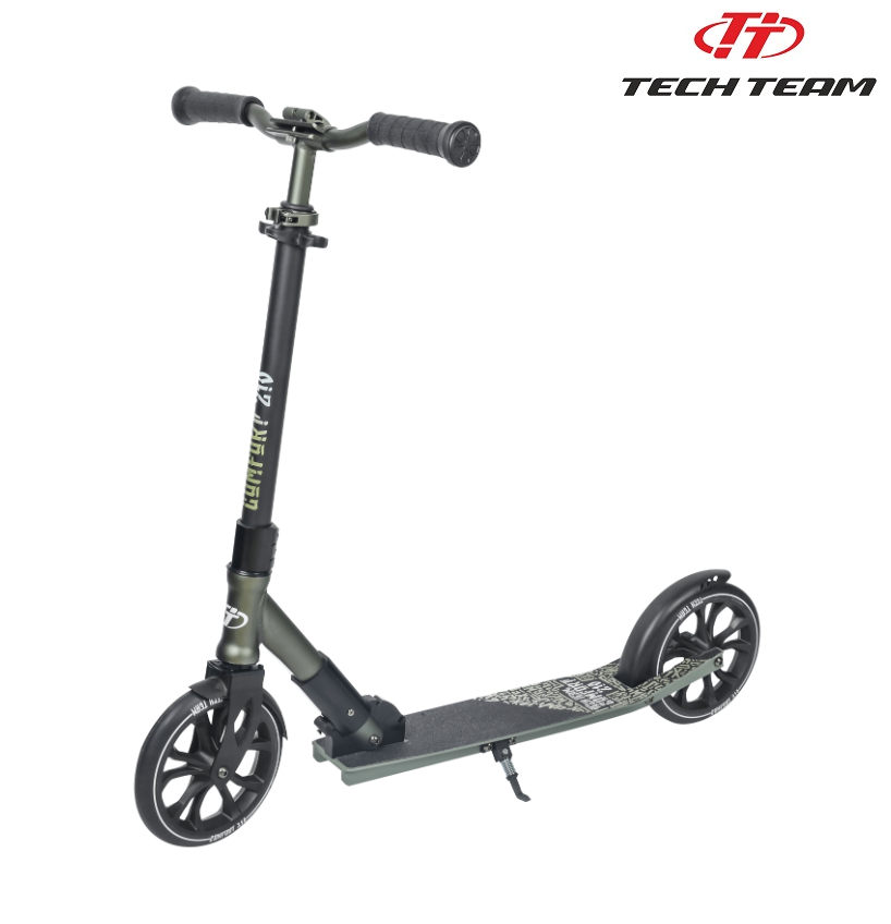 Самокат Tech Team Comfort 210R зеленый 1/2  (NN003953)