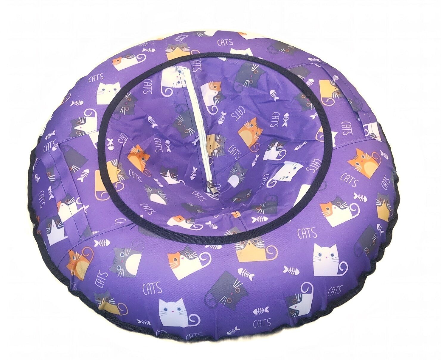 Санки надувные "Ватрушка"  80 см, принт "Коты" (УТ00027271)