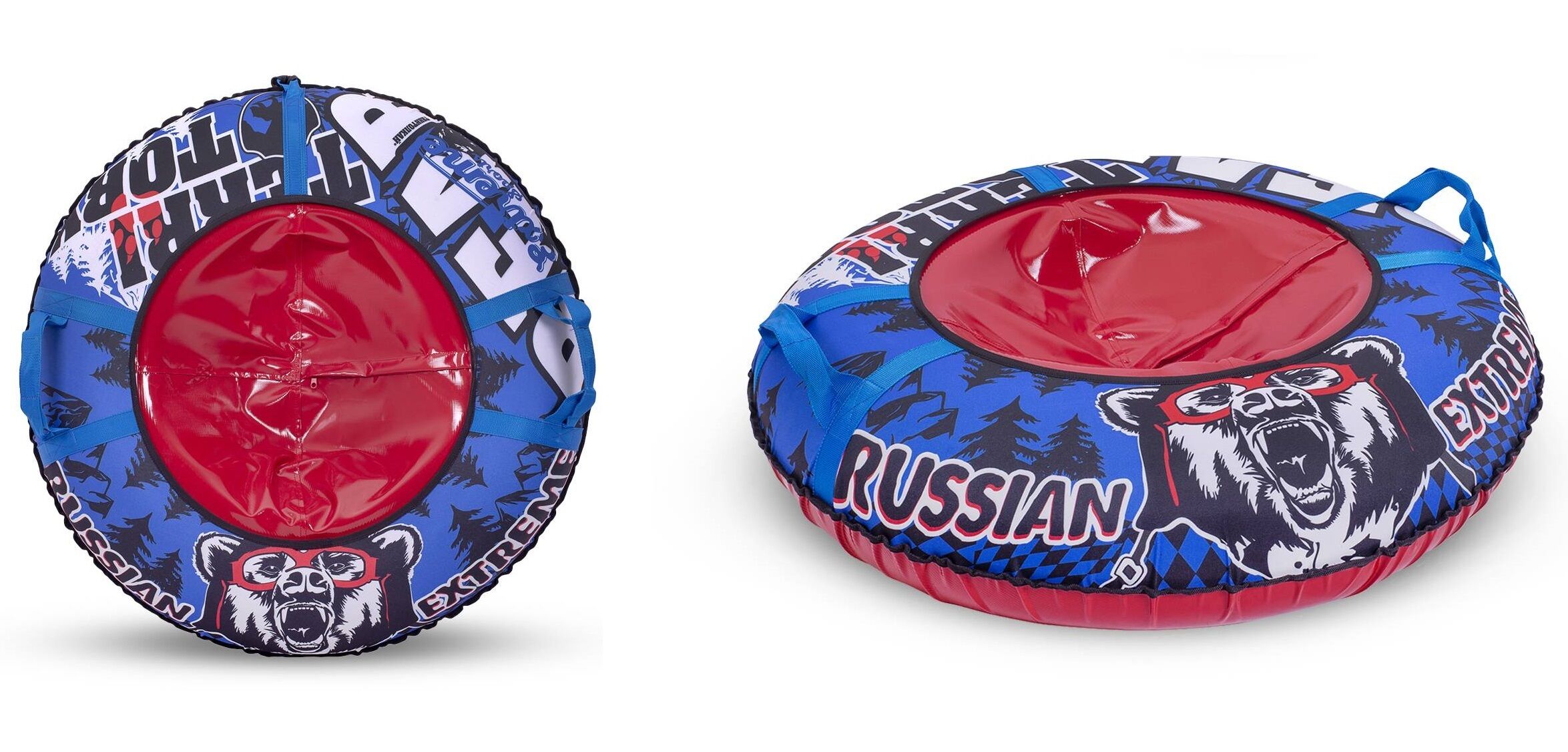 Санки надувные "Ватрушка" ПВХ/Oxford 93 см с принтом, ТТ "EXTREME" Premium (КСНВ93EXTREME)