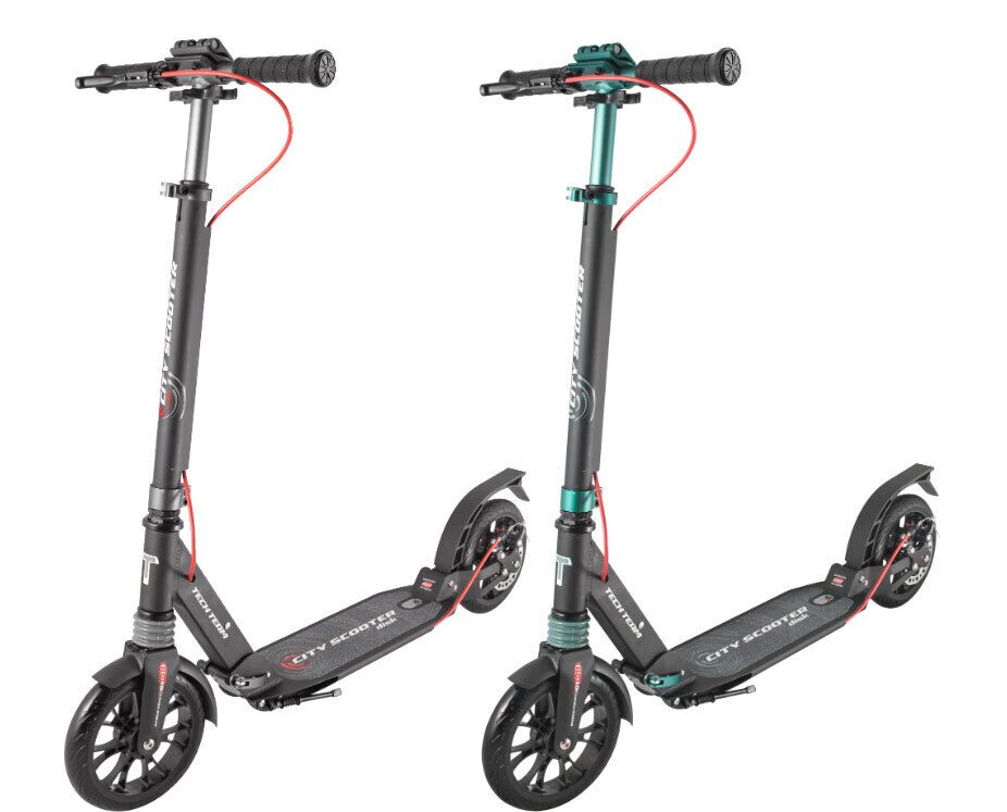 Самокат Tech Team City Scooter Disk Brake 1/2 (черный, NN003963)