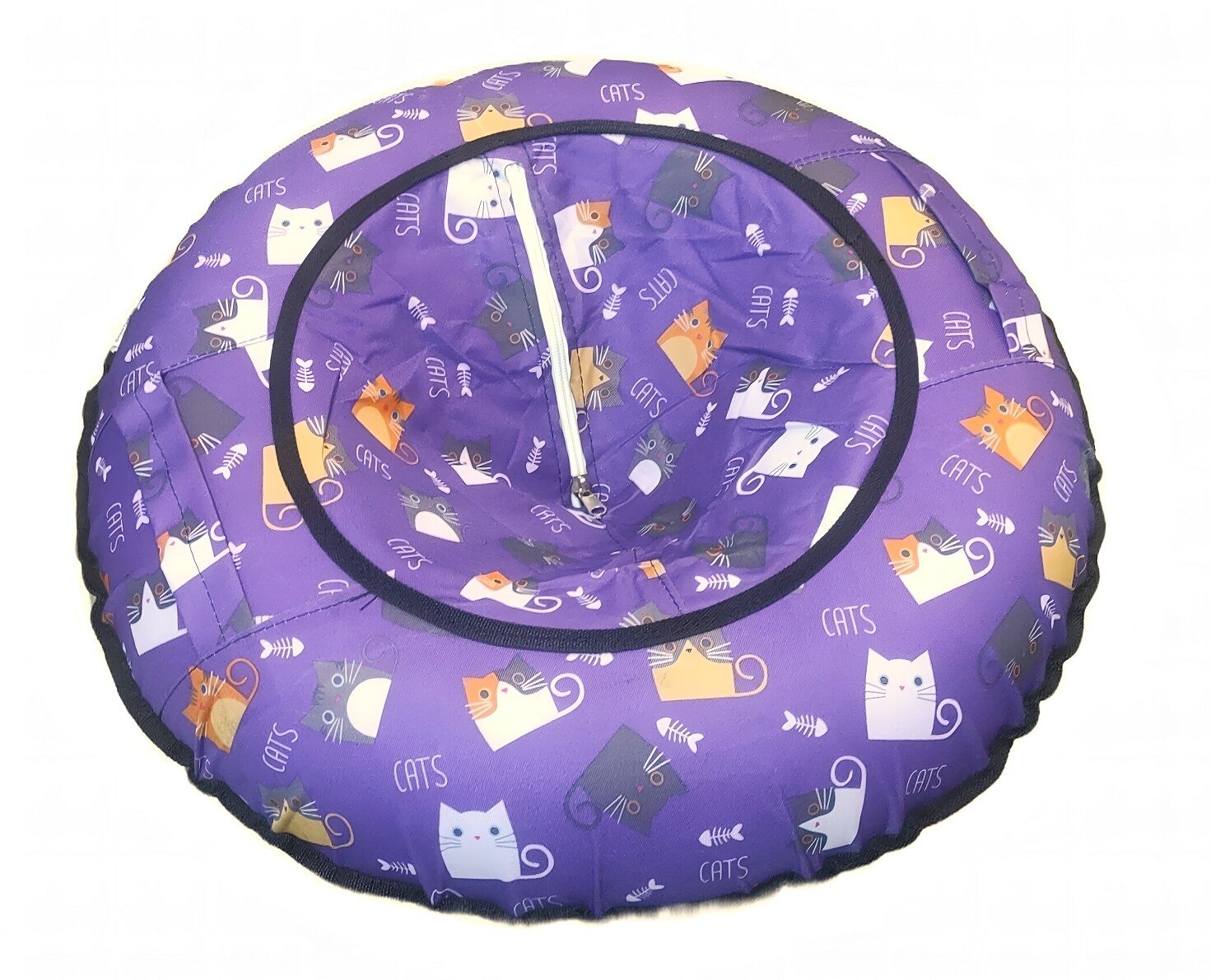 Санки надувные "Ватрушка"  90 см, принт "Коты" (УТ00027275)