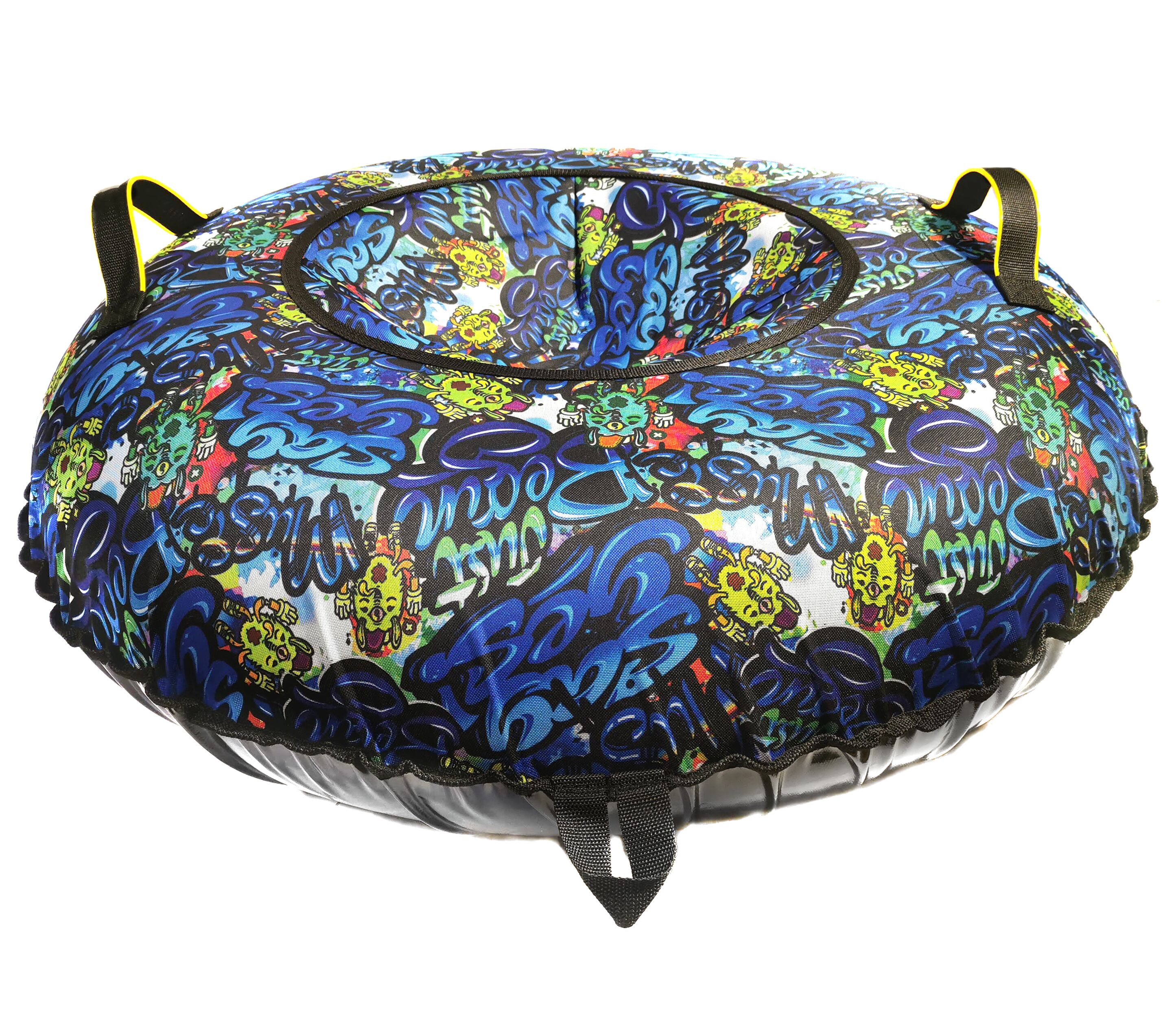 Санки надувные 110 см. "Ватрушка Принт "Монстры на синем" (КСНВ11038)