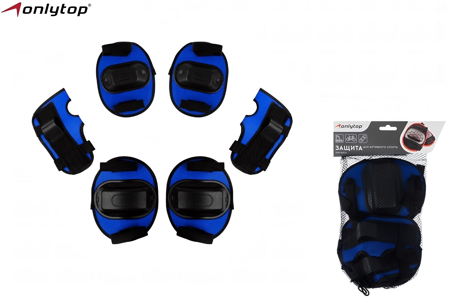Защита OnlyTop, комплект, OT-8888 Blue (S) УТ00027368