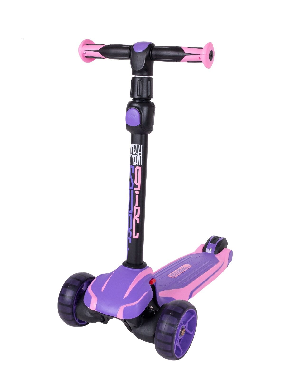 Самокат Tech Team Surf girl розовый-фиолетовый (1/4, NN012392)