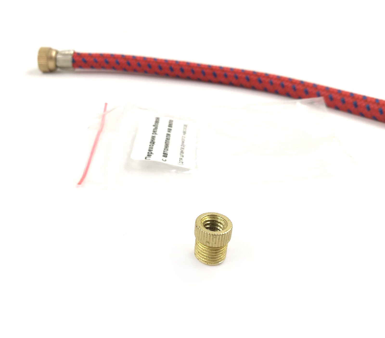 Переходник резьбовой с автониппеля на вело