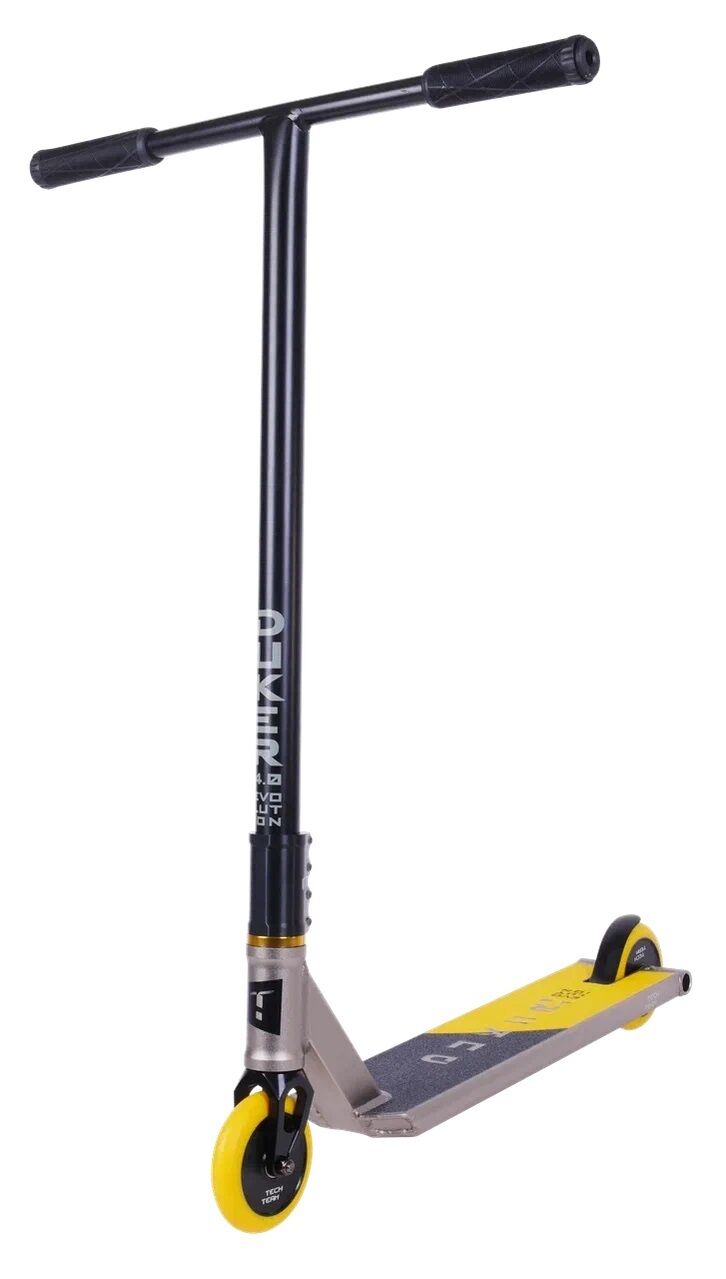Самокат трюковый Tech Team Duker 4.0 grey/yellow (1/4, NN012445)
