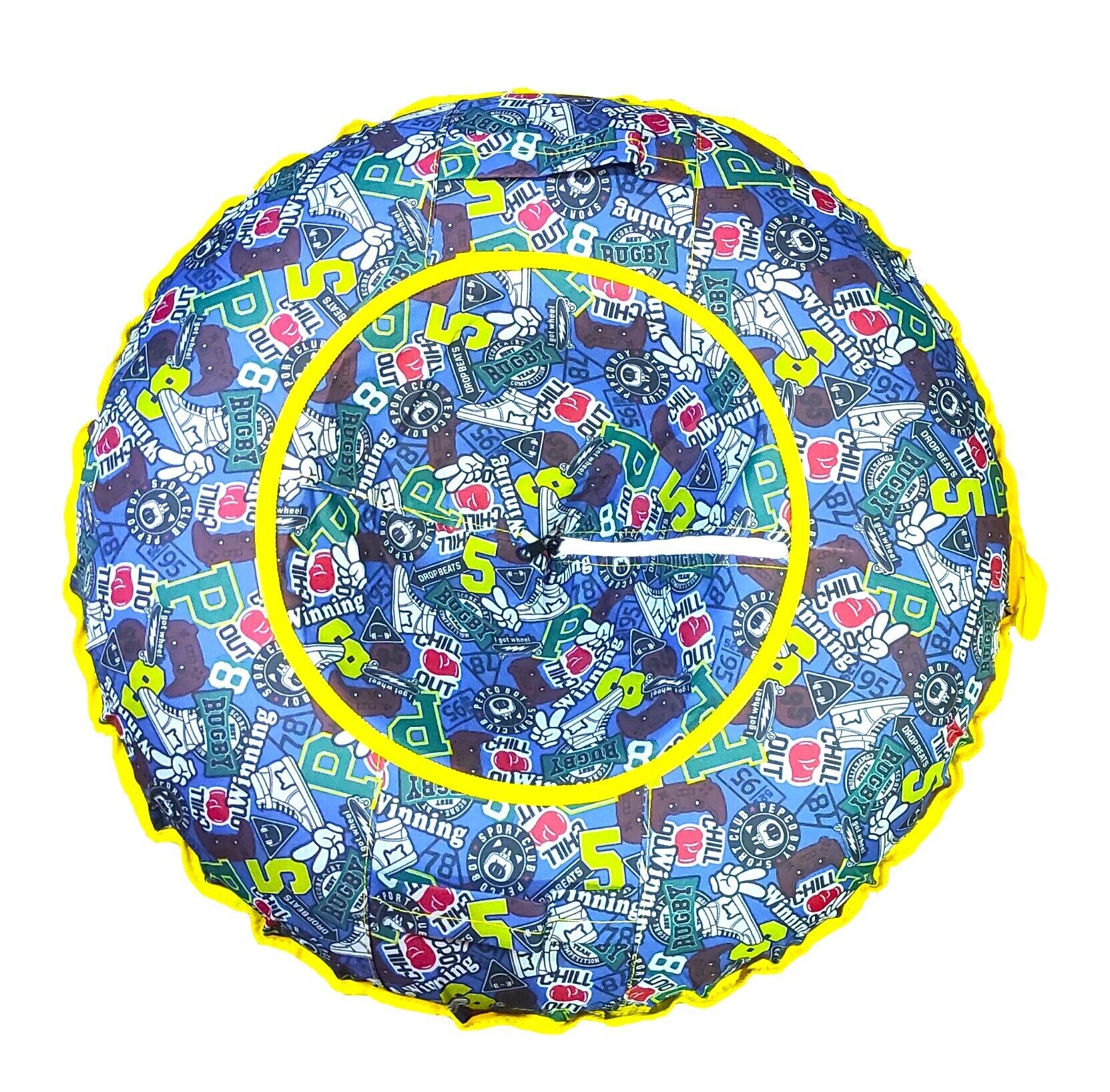 Санки надувные "Ватрушка" 100 см, принт "Регби"