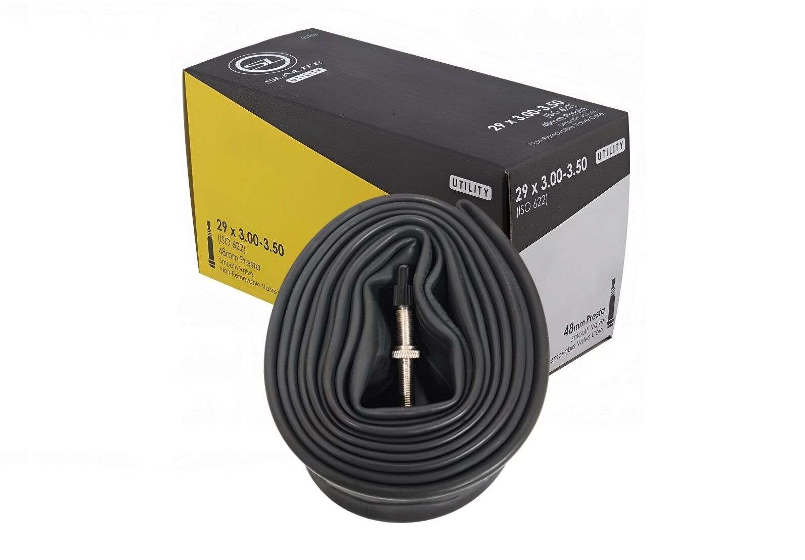 Камера 29x3,00/3,50 бутил, Presta (FV) 48 мм, SUNLITE Utility