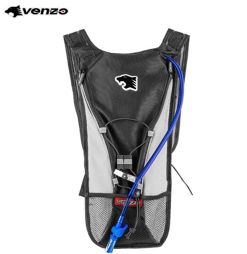 Рюкзак VENZO, с питьевой велосипедной системой (гидратором), (черный/белый)