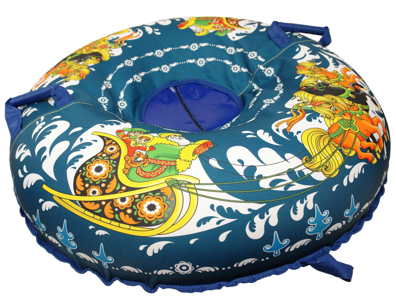 Санки надувные "Ватрушка "Русская тройка"