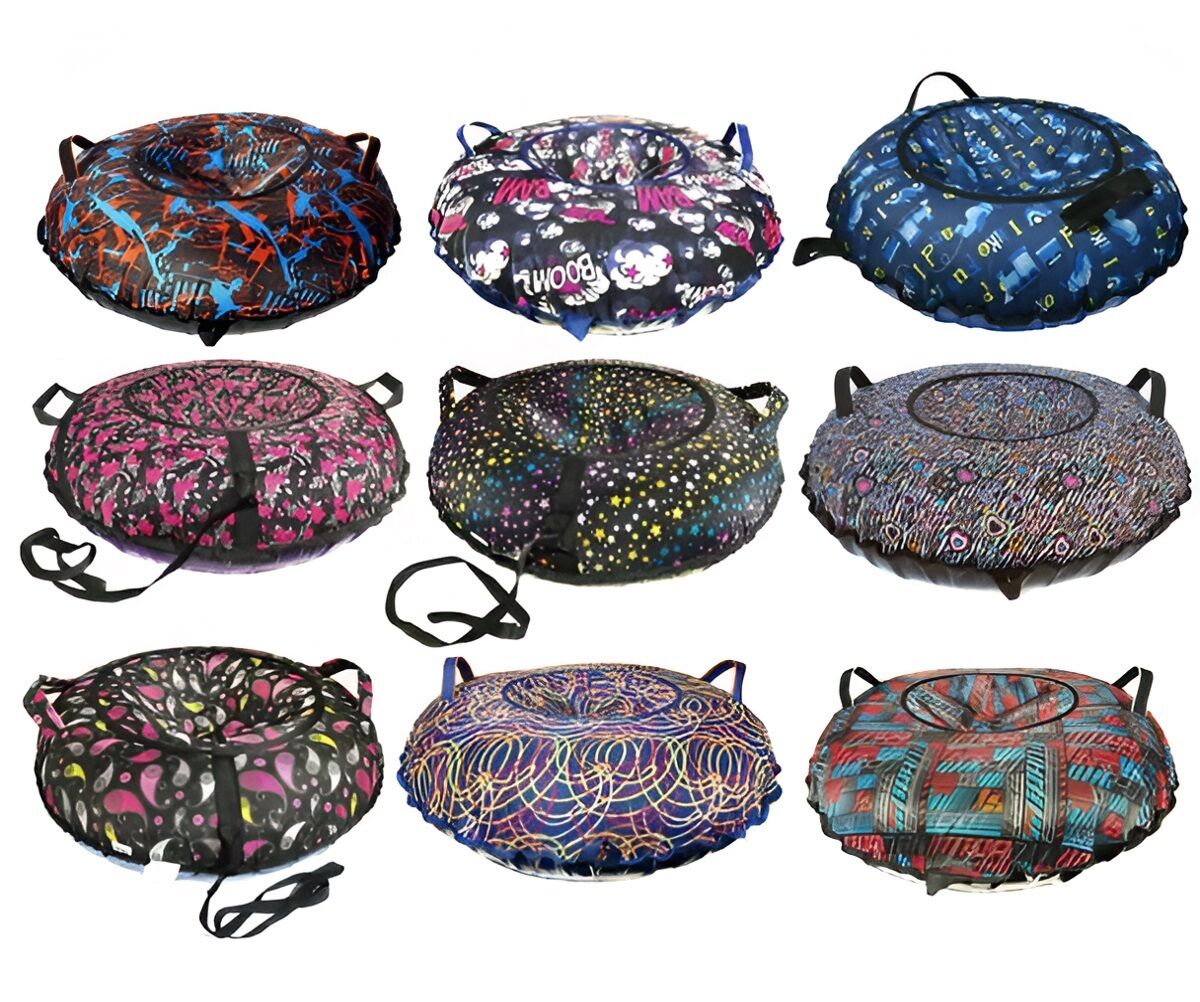 Санки надувные "Ватрушка"  90 см ПВХ/Oxford, принт, мультиколор (КСНВ901)