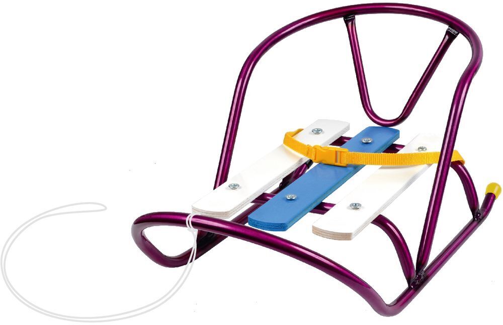 Санки детские для кукол (амарантовый)