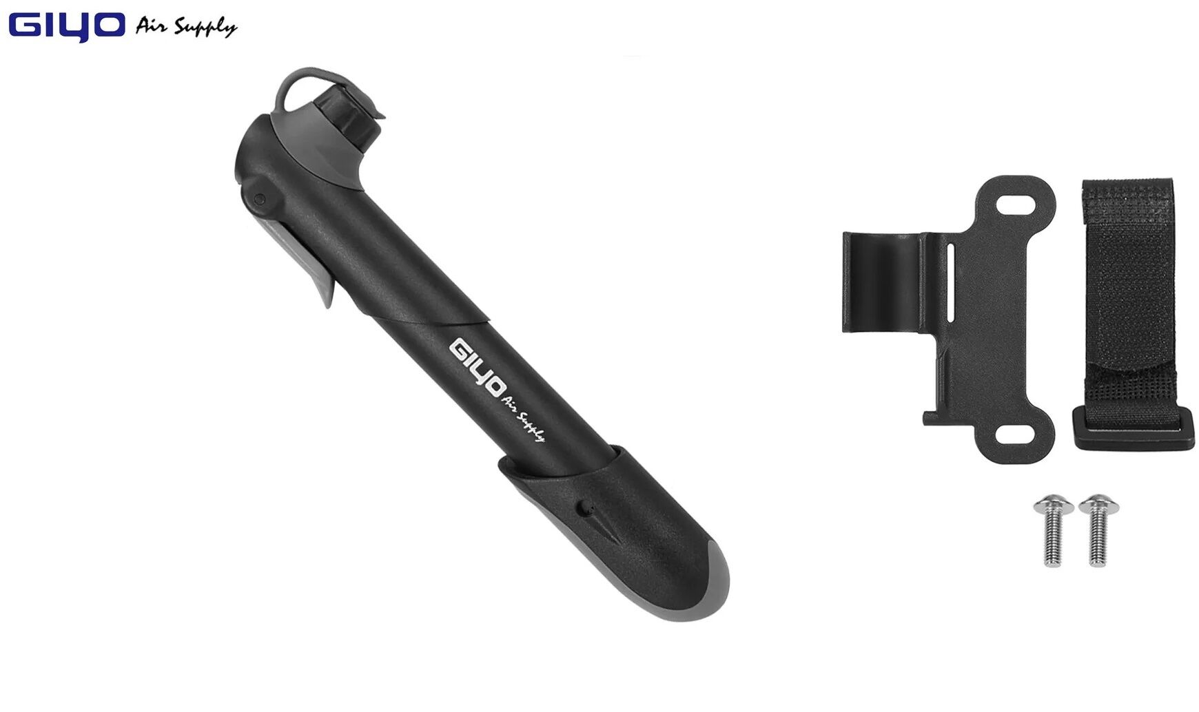 Насос компактный (ручной) GIYO, GP-04S, пластик, универсальный, AV/FV, макс.давл. 120 psi/8 bar (GP-04S)