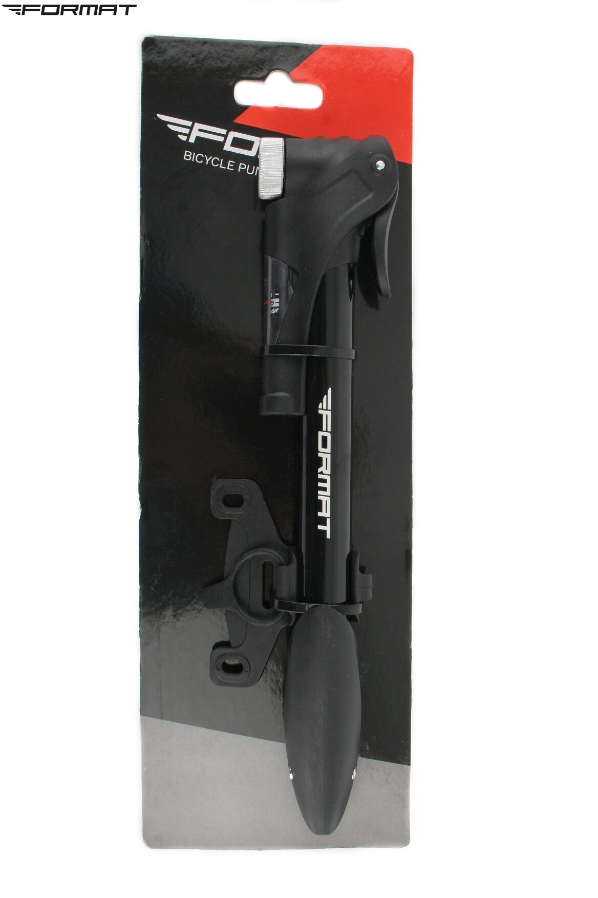 Насос компактный (ручной) FORMAT, Алюминиевый, с манометром, универсальный, A/V, F/V, M21B-01 (RPUM21B01001)