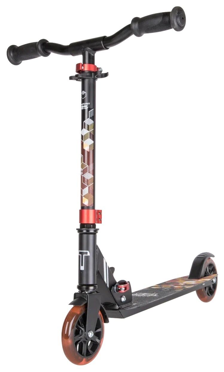 Самокат Tech Team Comfort 125R (black/red, 1/4, NN007547)