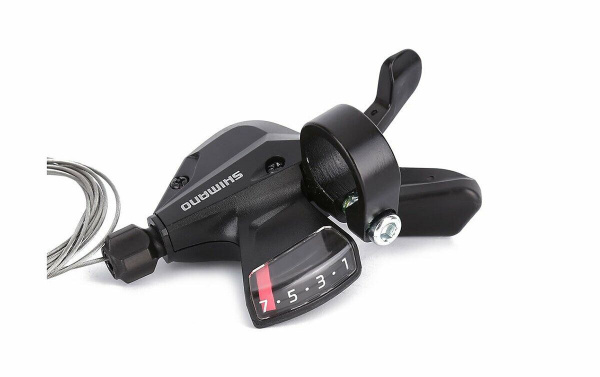 Рукоятка переключения передач, правая, SHIMANO, ALTUS, SL-M310, 7 ск. (черный, ASLM310R7A)