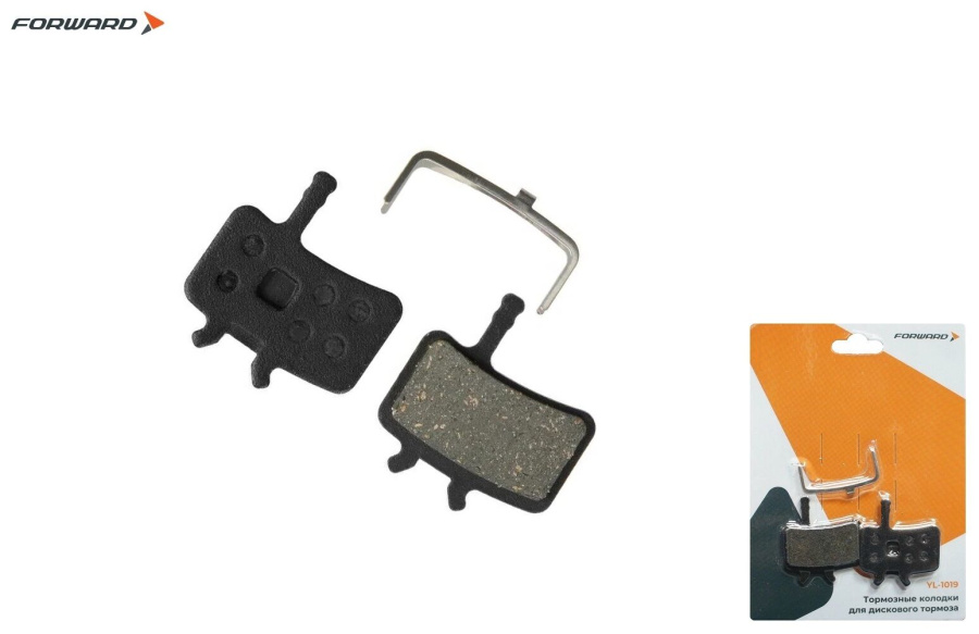Тормозные колодки FORWARD, для дискового тормоза Sram XO, Avid Hydraulic Juicy 5 and 7, Ball Bearing 7 (BB7), блистер, YL-1019 (RBRPD0000008)