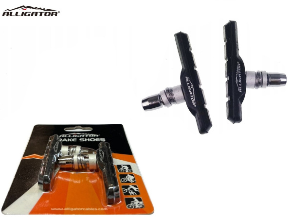 Тормозные колодки ALLIGATOR, VB-610-DIY, V-Brake, 72 мм, блистер, пр-во Тайвань (ALLIG_VB-610-DIY)
