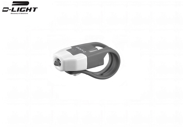 Фонарь задний D-Light, 1 LED Red, габаритный, универсальное крепление, CG-210R, White/Grey (УТ00030708)