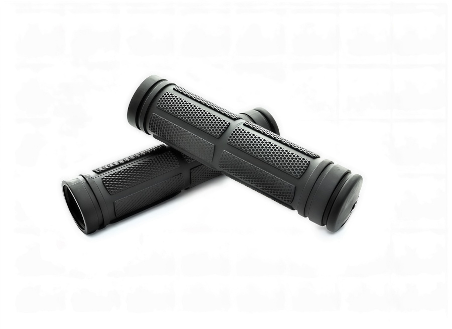 Рукоятки руля (грипсы, комплект), 120 мм, резиновые, SR-19, RAPIDA (черный, УТ00027321)