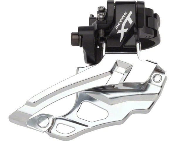 Переключатель передний, SHIMANO XT, M786,  2/3 ск., Direct mount, Рамка - нижняя, Тяга - универсальная, 44 (черный, CFD203000175)