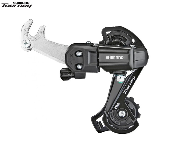Переключатель задний SHIMANO TOURNEY RD-TY200 6/7 ск., крепление на ось, 34T, GS (черный, ARDTY200GSBL)