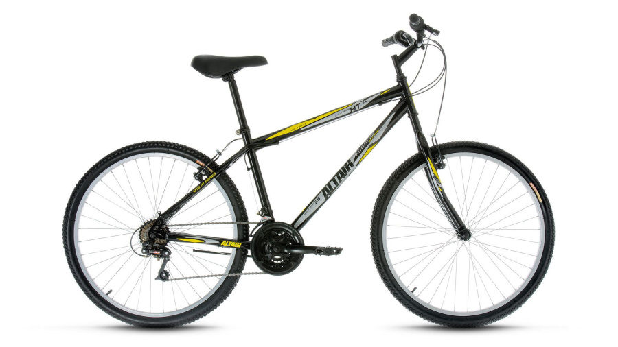 Велосипед ALTAIR MTB HT 26 1.0 (26" 18 ск. рост 17") 2016-2017 (черный, RBKT7MN6P007)