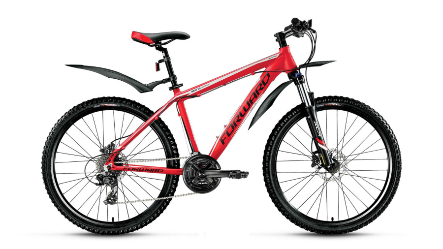 Велосипед FORWARD NEXT 3.0 disc (26" 24 ск. рост 17") 2015-2016 (красный мат., RBKW6M66R014)