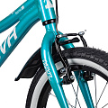 NOVATRACK 16" KATRINA алюм., V-brake, полная защита цепи, зелёный/фиолетовый
