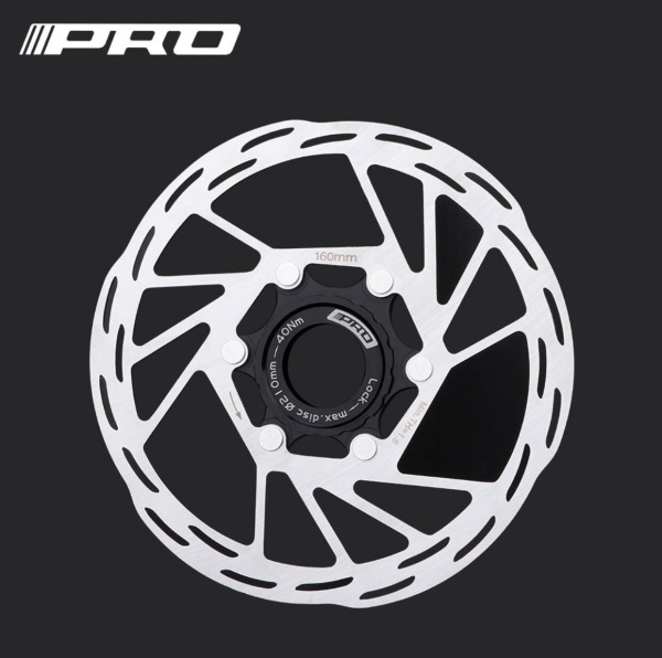 Ротор дискового тормоза PRO-160, Center Lock, 160 мм, PRO, инд. упак. (УТ00024645)