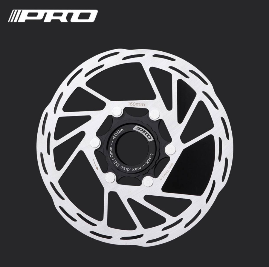Ротор дискового тормоза PRO-160, Center Lock, 160 мм, PRO, инд. упак. (УТ00024645)
