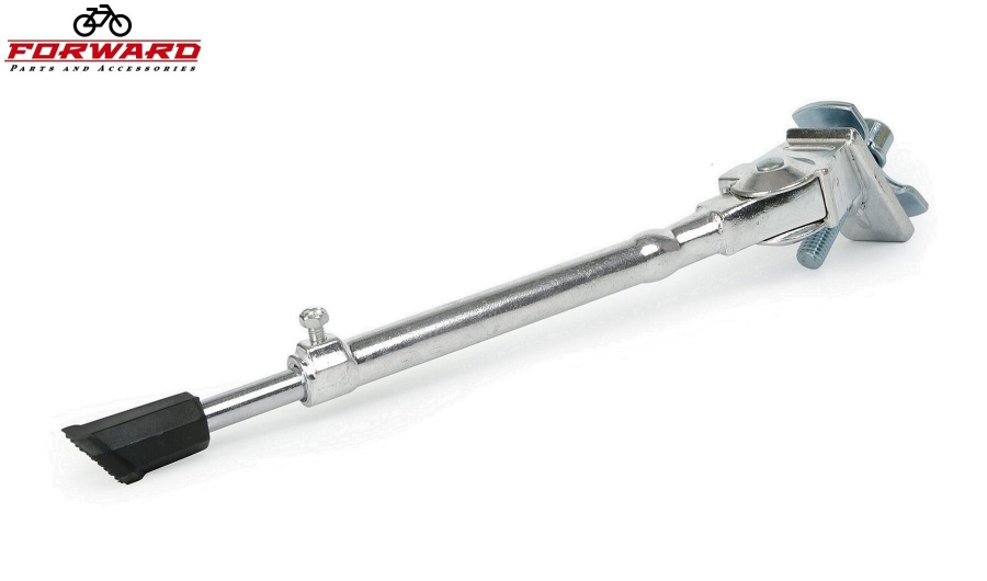 Подножка 24"-28" алюминиевая, центральное крепление, регулируемая, ZC-1033 (серебристый, УТ00022022)