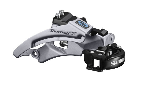 Переключатель передний, SHIMANO, FD-TX800, TOURNEY TX, универсальная тяга, хомут 28.6/31.8/34.9, угол 66-69°, 42T/48T (AFDTX800TSM6)