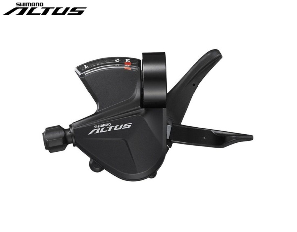 Рукоятка переключения передач левая SHIMANO ALTUS SL-M2010, шифтер, 3 скор. (черный, ASLM2010LB)