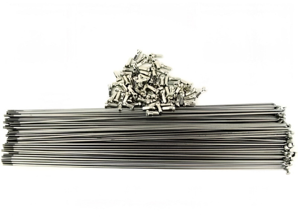Спица 262 мм x 14G с ниппелем (12 мм) стальная, серебристая (УТ00022568)