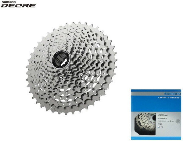 Кассета, SHIMANO, 10 ск. CS-M4100, DEORE, 11-46T, инд. упаковка (ECSM410010146)