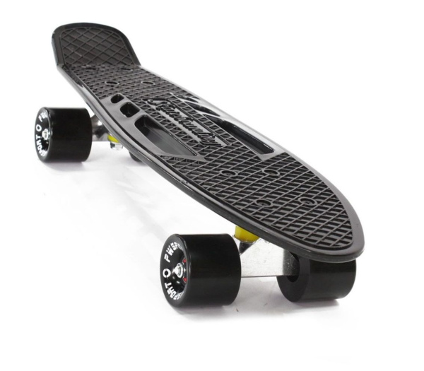 Скейтборд (Пенниборд) PWS Sidney Fish 22", Alu, ABEC-7 (черный, Fish37781)