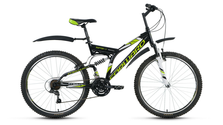 Велосипед FORWARD RAPTOR 1.0 (26" 21 ск. рост 16") 2016-2017 (черный, RBKW7SN6Q006)