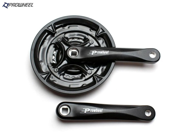 Комплект шатунов (система) PROWHEEL, алюминиевые шатуны 165 мм, SQR, 9/16, 42х32х22T, MA-AC49 165 (черный, NN009958)