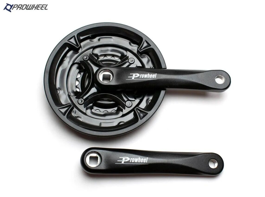 Комплект шатунов (система) PROWHEEL, алюминиевые шатуны 165 мм, SQR, 9/16, 42х32х22T, MA-AC49 165 (черный, NN009958)