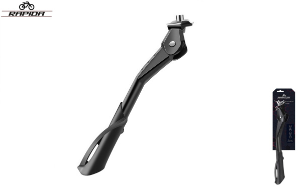 Подножка 24"-29" алюминиевая телескопическая, центральное крепление, RP-022-20, RAPIDA (черный, УТ00032435)
