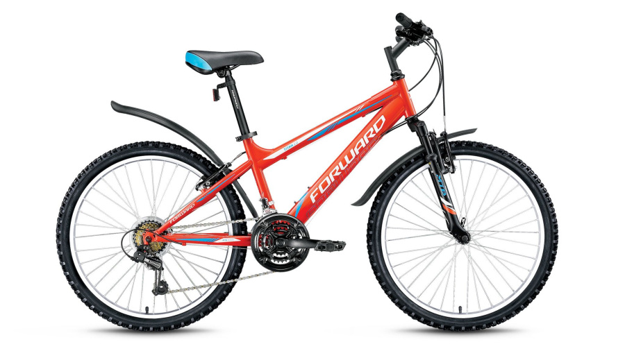 Велосипед FORWARD TITAN 2.0 (24" 18 ск. рост 14") 2015-2016 (оранжевый, RBKW61N4P008)